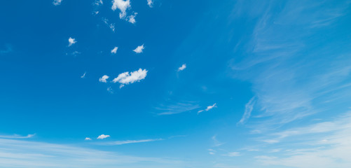 Fototapeta na wymiar blue sky with small clouds