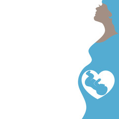 Background with pregnant woman