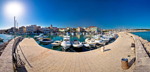 Town of Vodice waterfront panorama