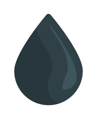 black drop icon. Gasoline station. vector graphic