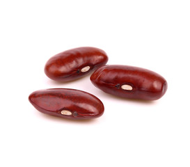 Red bean isolated on white background