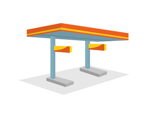 station icon. Gasoline design. vector graphic