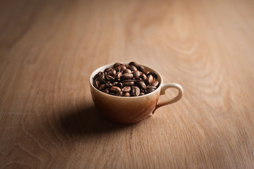 Coffe beans in cup