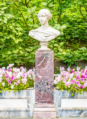Bench Monument of Grand Duchess Alexandra Nikolaevna. She was the youngest daughter of Emperor Nicholas I.

