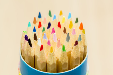 Color pencil close up