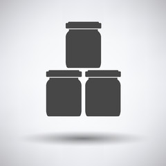Baby glass jars icon