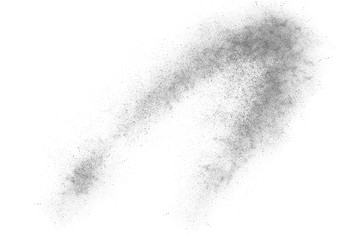 Obraz premium Black and white abstract powder explosion background