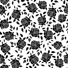 Floral pattern  Flower rose ornamental background Flourish seamless ornament