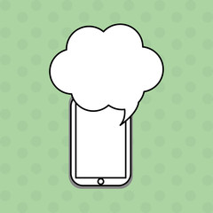 Communication design. bubble icon. Flat illustration, vector gra