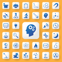 App icon science and education Icons set. vector illustration.ic