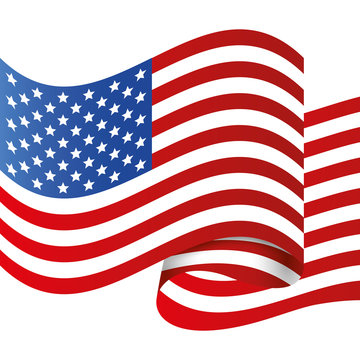 Flaf icon. USA design. vector graphic