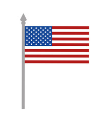 Flaf icon. USA design. vector graphic