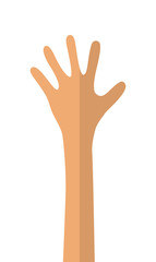 Fototapeta premium Hand icon. Palm design. Vector graphic