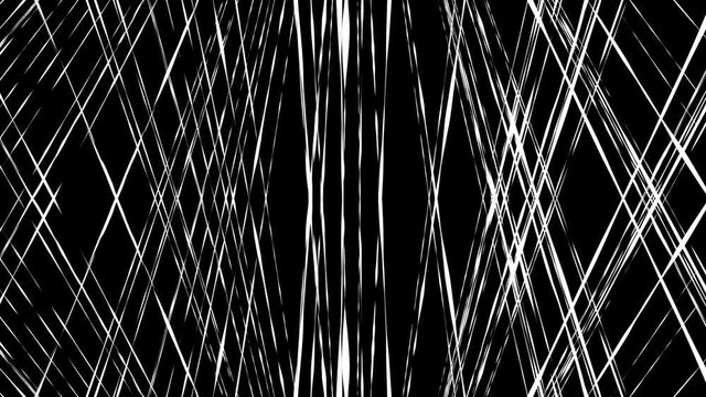Dark creepy broken line motion background loop