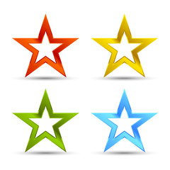 Full color star icons
