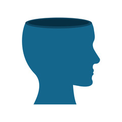 Human head  icon. idea design. Vector graphic