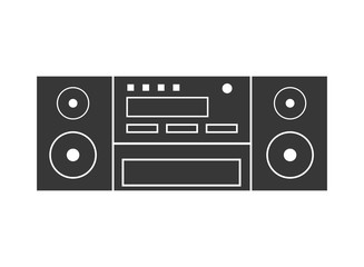speaker icon. Appliance design. Vector graphic