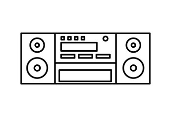speaker icon. Appliance design. Vector graphic
