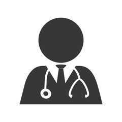 Doctor icon. Medical and health care design. Vector graphic