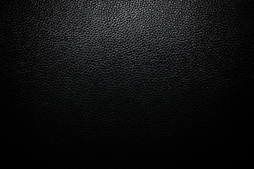 Black leather texture closeup.