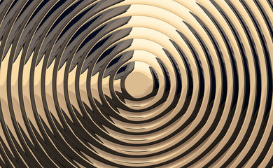 metallic spiral background glossy illustration 3d render