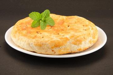  Homemade Sweet bread stuffed with raisins and coconut. WITH MINT.