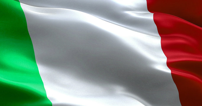 waving texture of the flag of italy