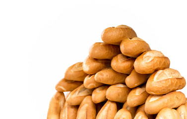 French Baguette bread isolated