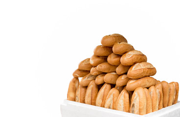 French Baguette bread isolated