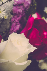 Fototapeta na wymiar Bouquet of roses flower