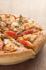Seafood italian pizza