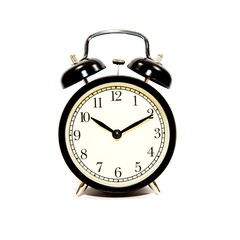 Alarm clock on white background