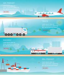 Infographic of Industrial transport.