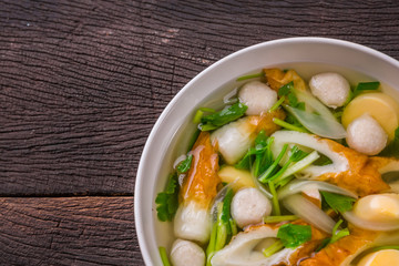 Thai tofu soup