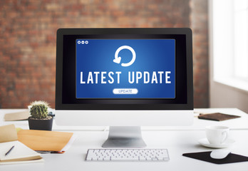 Update Upgrade Installation Latest Updating Concept