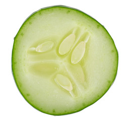 Cucumber on white background