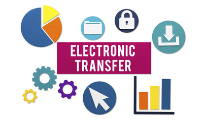 Electronic Transfer Banking Data Internet Concept