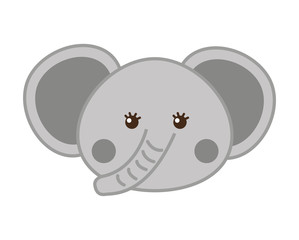 cute elephant isolated icon design