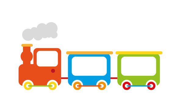 train toy isolated icon design