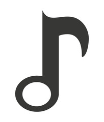 music note isolated icon design