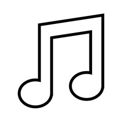 music note isolated icon design