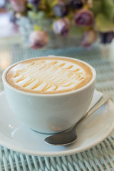 hot coffee caramel macchiato