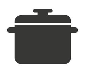 kitchen pot isolated icon design