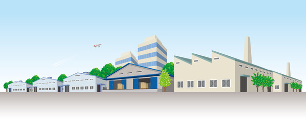 Obraz premium 工業地帯