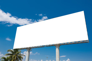 Blank billboard