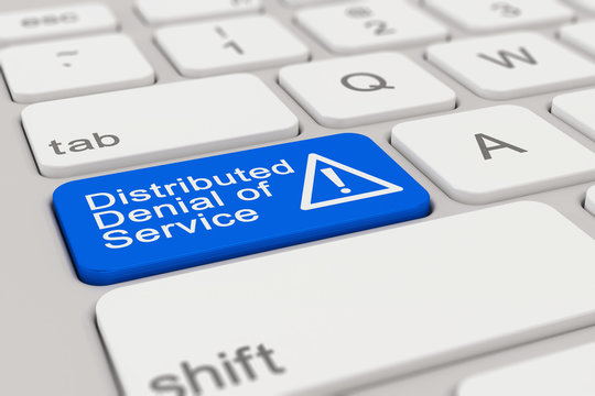 Tastatur - Distributed Denial Of Service - Blau