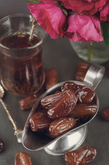 red roses on a Board. Toned photo
