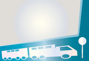 Trailer truck background