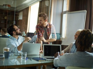 Obraz premium Discussion of designers