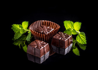 Delicious chocolate candies